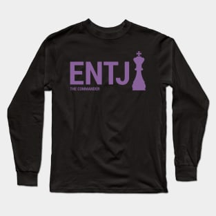 ENTJ The Commander MBTI types 3C Myers Briggs personality gift with icon Long Sleeve T-Shirt